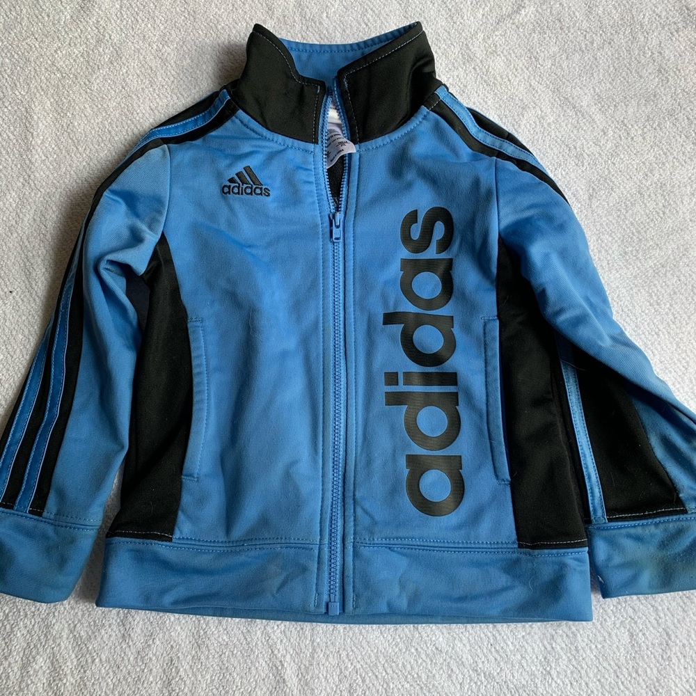 Blue Adidas kids zip up